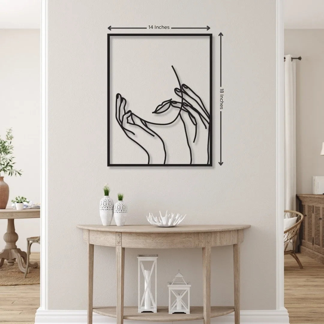 Beautiful Girl Metal Wall Art