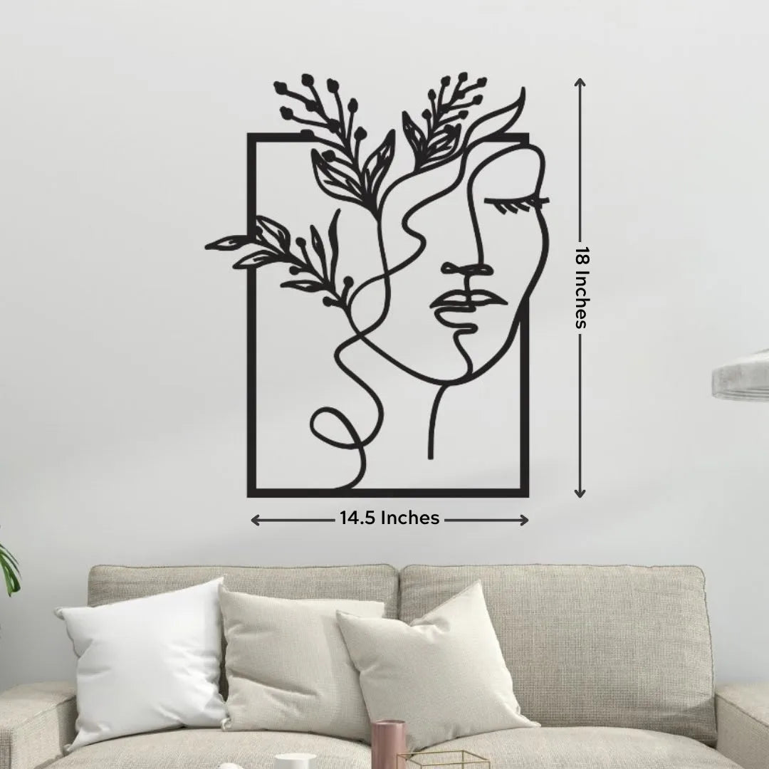 Sleeping Beauty Metal Wall Art
