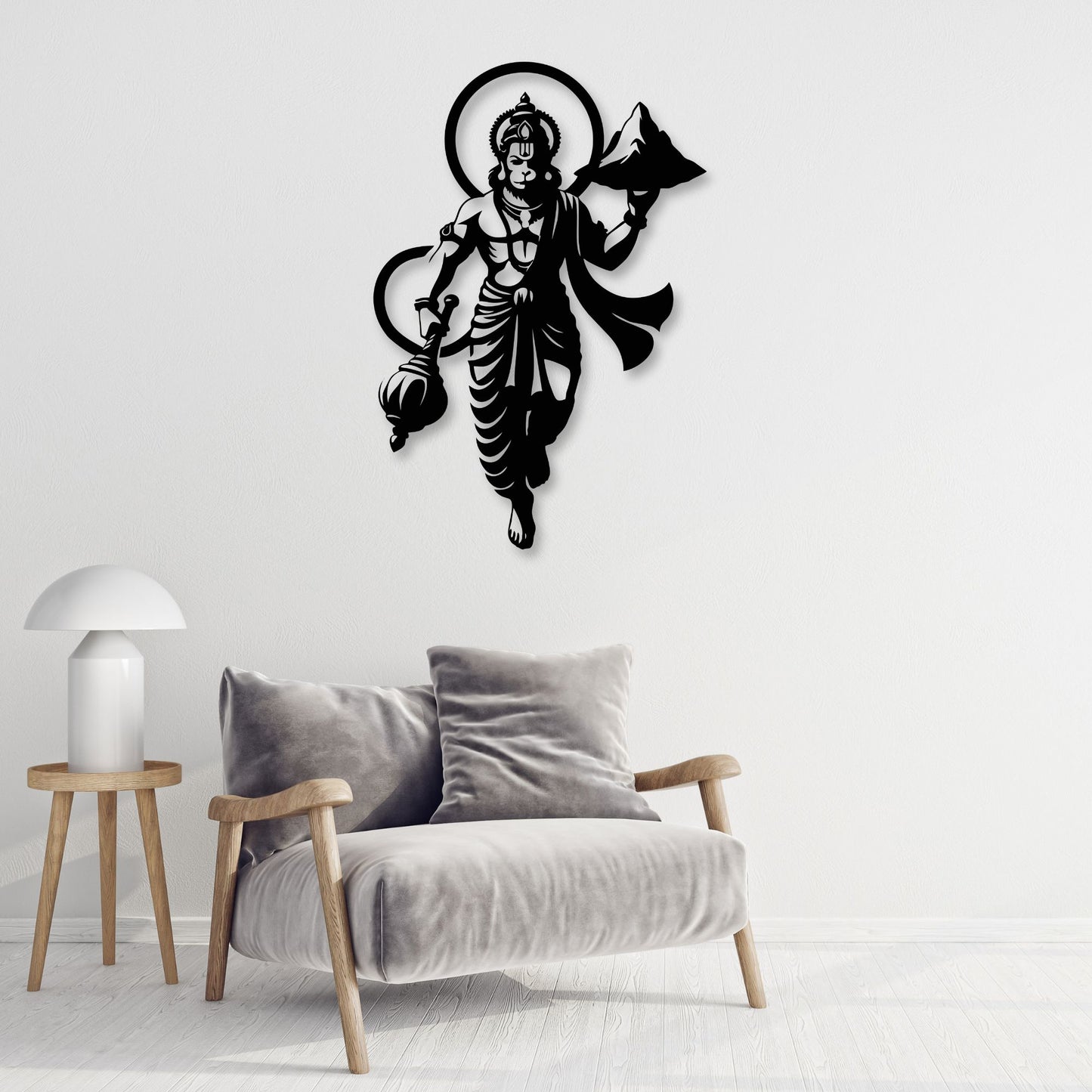 Hanuman Abstract Metal Wall Art