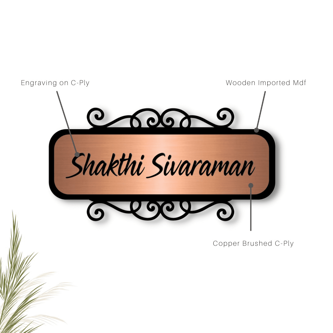 Classic Engraved Designer Nameplate
