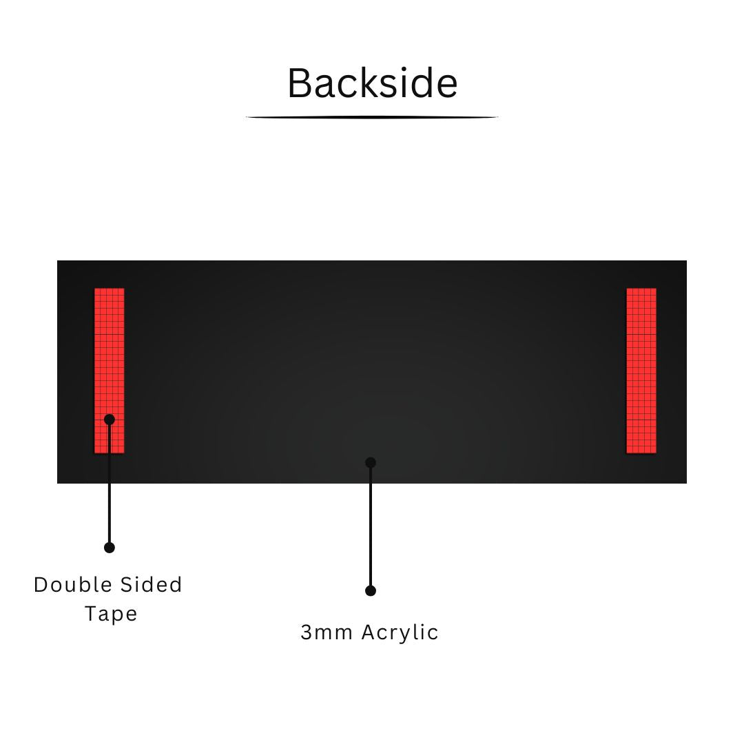 Golden Brushed CA Printed Name Plate