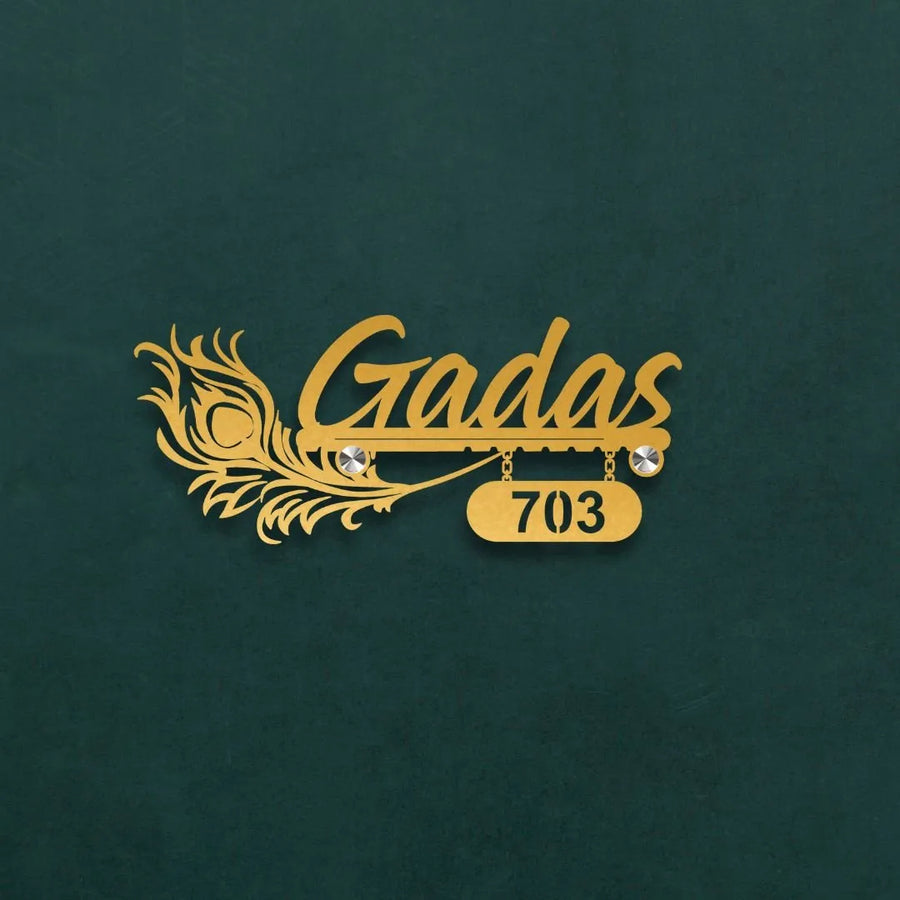 Wooden Name Plate