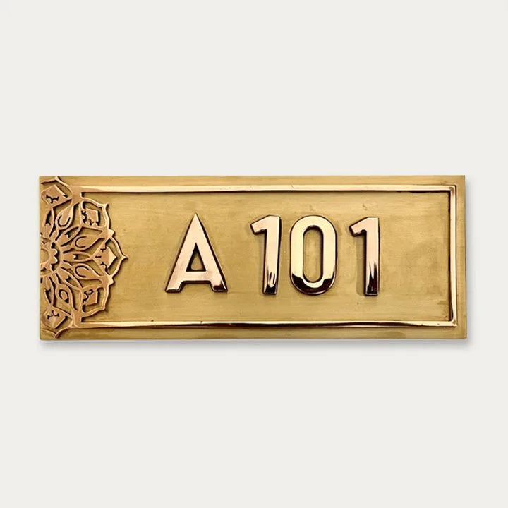 Royal Mandala Design SS Number Plate