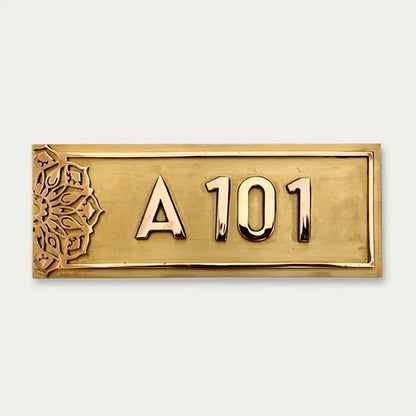 Royal Mandala Design SS Number Plate