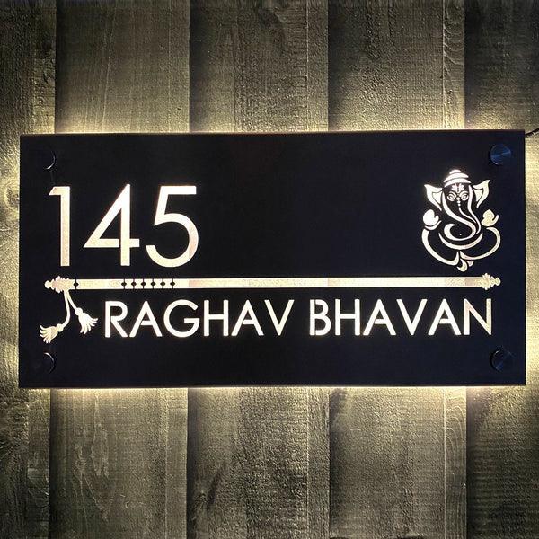 Stainless Steel LED Name Plate