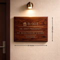 Teak Wood Nameplate