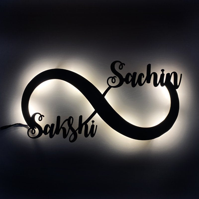 MS LED Infinity Name Plate