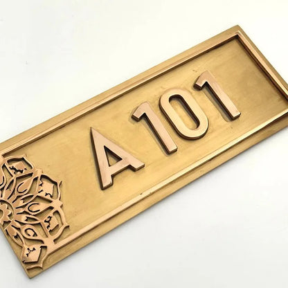 Royal Mandala Design SS Number Plate