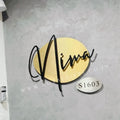 Retro Style Metal House Name Plate