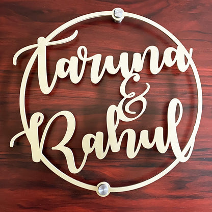 Stainless Steel PVD Calligraphy Name Plate