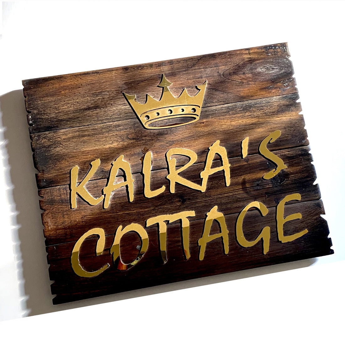 Rustic Wooden Name Plate