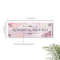 Floral Printed Door Name Plate