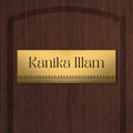 Printed Golden Brushed Home Name plate