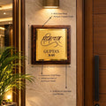 Virasat - Royal Heritage Gold Metal name plate