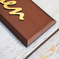 Antique Copper Teak Wood With Brass letters