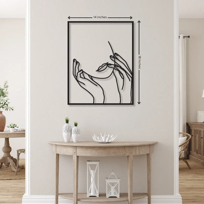 Beautiful Girl Metal Wall Art