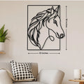 Horse Portrait Metal Wall Art