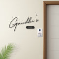 4mm Thick Antique Gold Freehand Signature MS Name Plate - Mild Steel