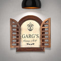 Teak Wood Jharokha Nameplate