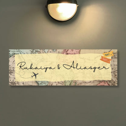 Travel Partners Printed Metal Nameplate