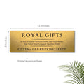 Golden Brushed GST Nameplate
