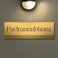 Printed Golden Brushed Home Name plate