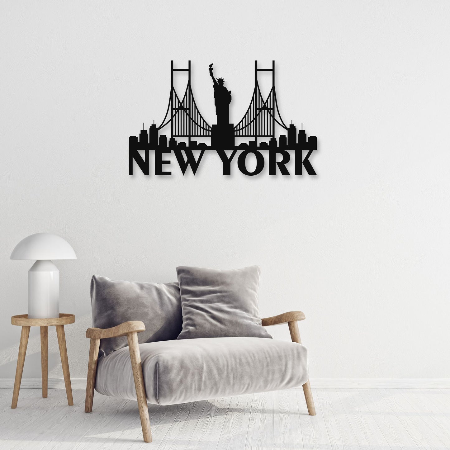 New York Abstract Metal Wall Art