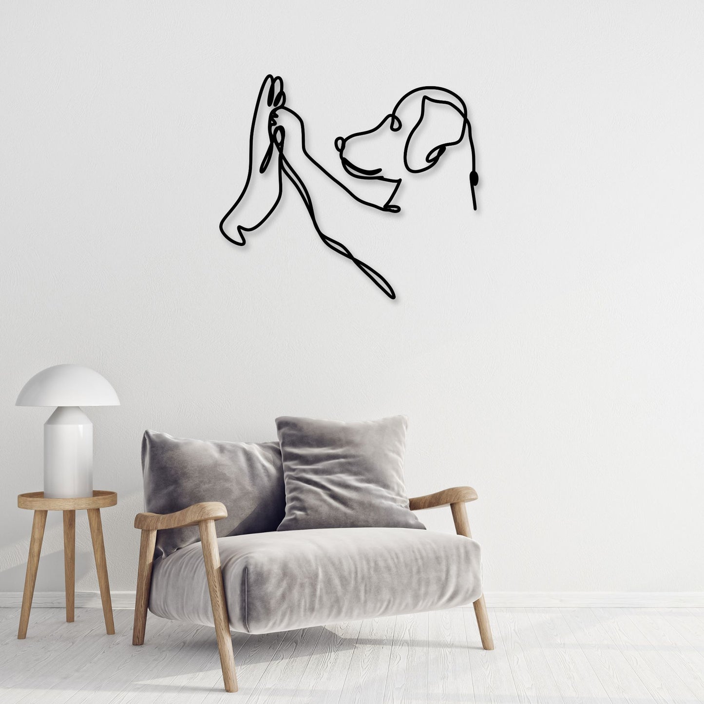 Dog Love Metal Wall Art