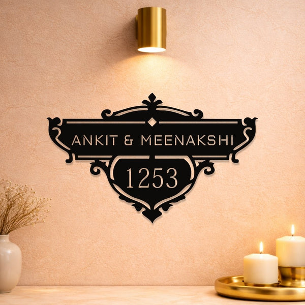 Retro Maharaja MS Lasercut Name Plate