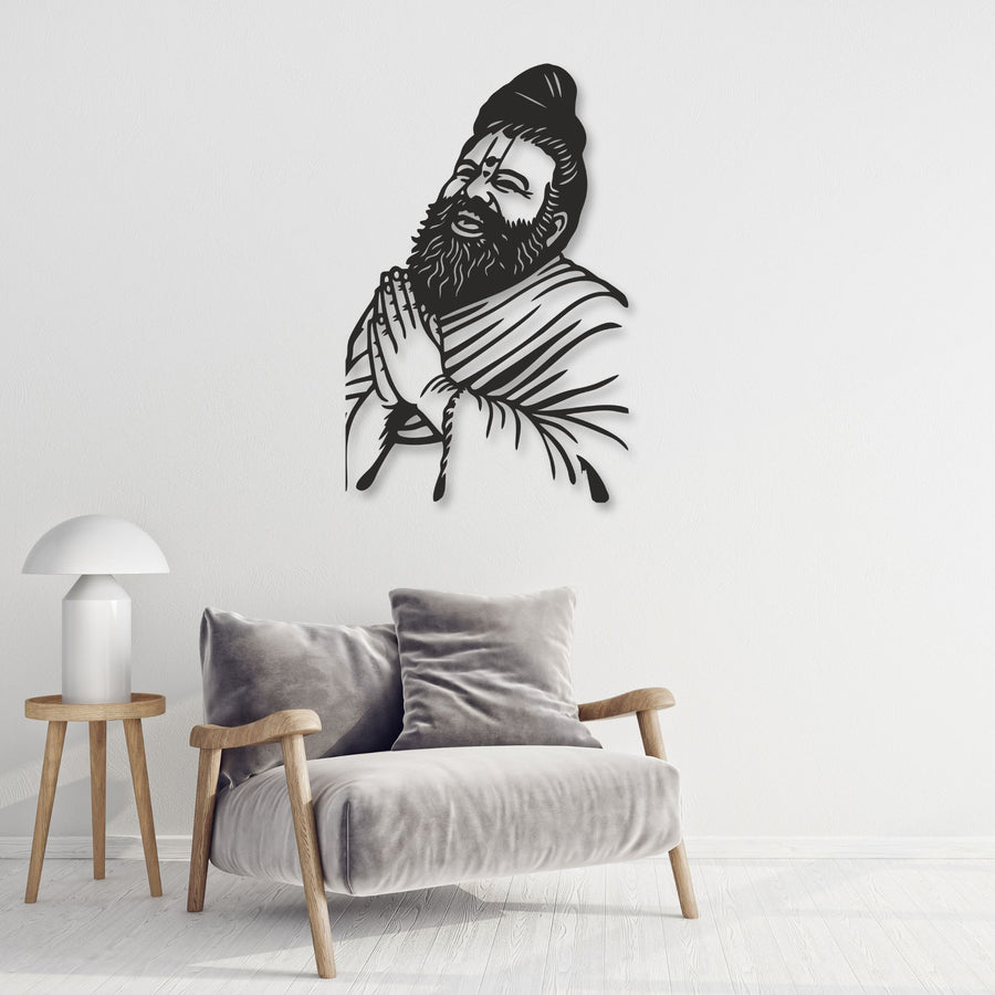 Swami Premanand Metal Wall Art