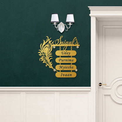 Personalised Morpankh Family MS Name Plate