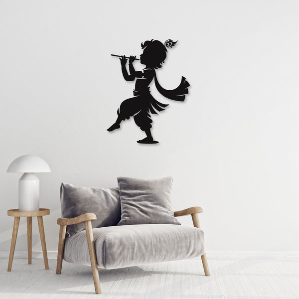 Bal Krishna Metal Wall Art