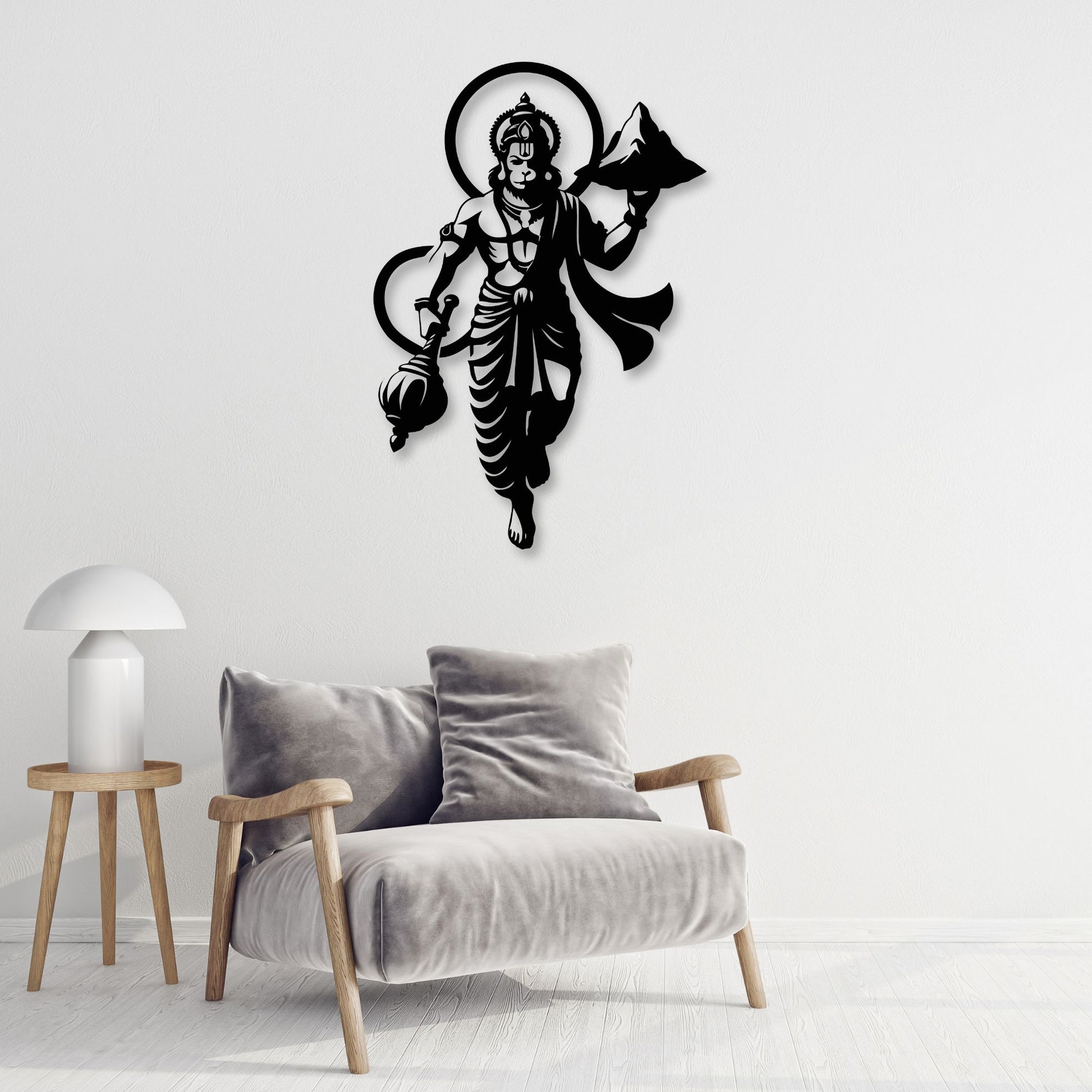 Hanuman Abstract Metal Wall Art