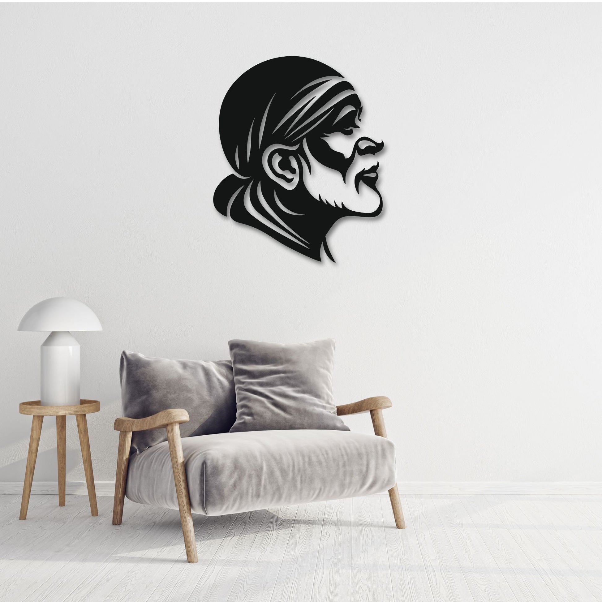 Sai Baba Metal Wall Art