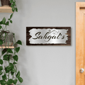 Rugged Silver Engraved Name Plate