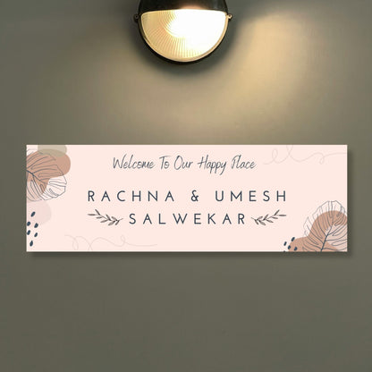 Happy Place Printed Name Plate