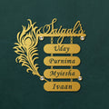 Personalised Morpankh Family MS Name Plate