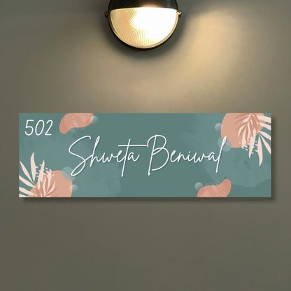 Floral Printed Nameplate 2.0
