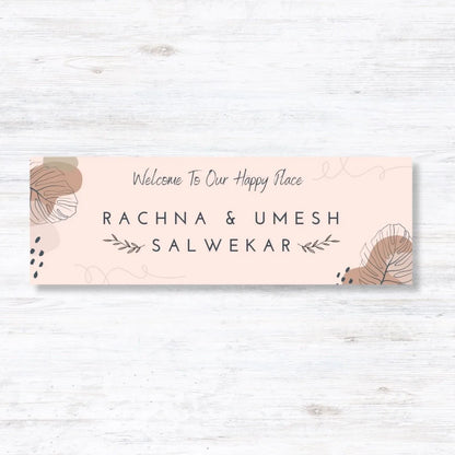 Happy Place Printed Name Plate