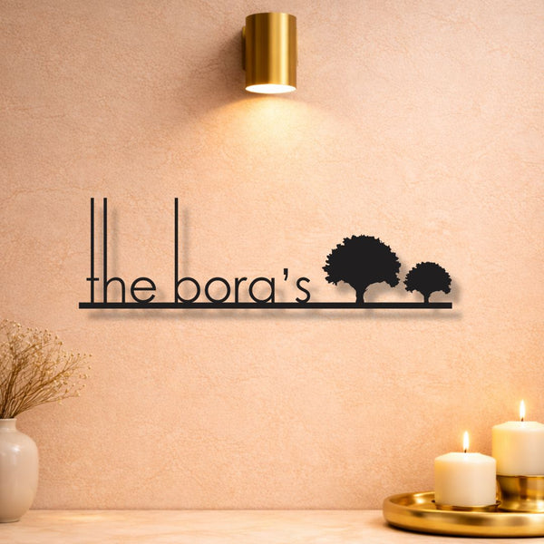 Voguish Black Matte MS Name Plate