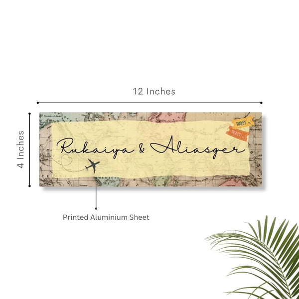 Travel Partners Printed Metal Nameplate