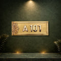 Royal Mandala Design SS Number Plate