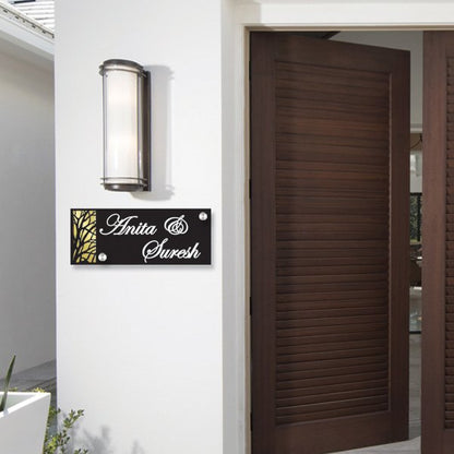 Acrylic Lasercut Name Plate - Name Plate Design for Home