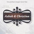 Stylish & Durable Black Textured MS Name Plate