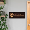 Revati Niwas Dark Brown Wooden Engraved Name Plate - Customized Nameplates for Home Online