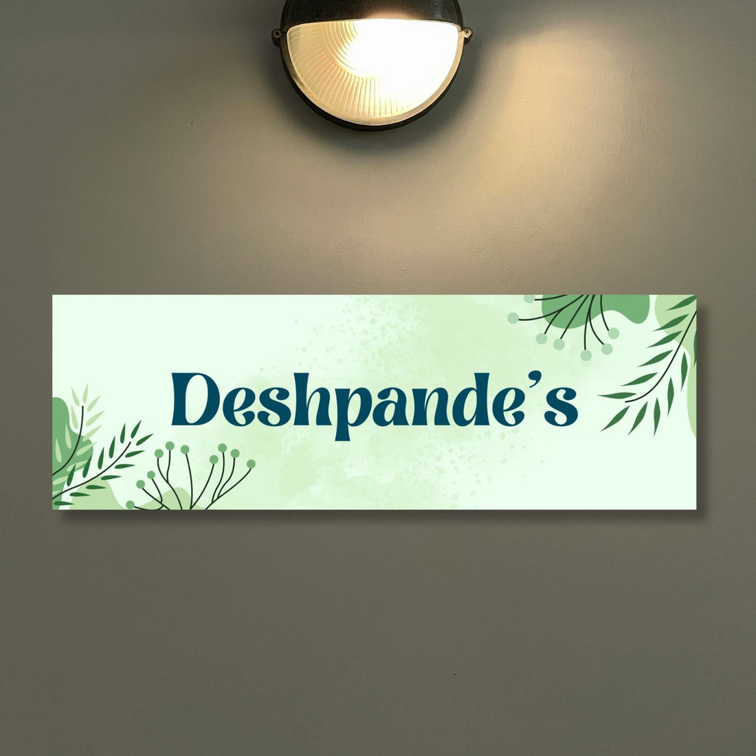 Floral Printed Nameplate 3.0