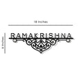 Customized Designer Whirl Black Steel Nameplate for Home