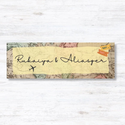 Travel Partners Printed Metal Nameplate