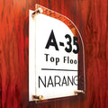 Two Layered Name Plate - Acrylic - Name Plate Design for Home