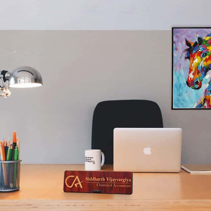 CA Desk Name Plate - Corporate Office Name Plates